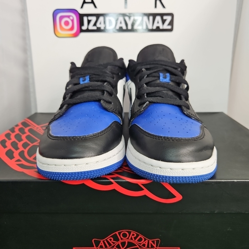 Nike Air Jordan 1 Low GS OG Royal Toe  553560-140 Size 5.5 (7 Wmn) CLEAN!!! Mens - Picture 5 of 16
